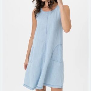 J. Jill Chambray Swing Dress, Size XL